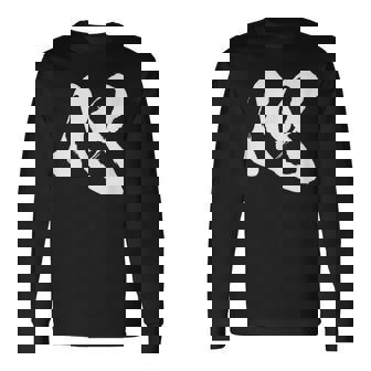 【心】一文字 漢字 日本語 毛筆 書道 筆文字 言葉 和柄 日本 かっこいい お土産 海外 おもしろ 面白い 文字入り 長袖Tシャツ - Kawaiitshirt