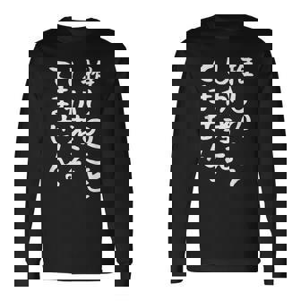 【推しのことしか考えてません】推し活 推ししか勝たん おもしろ 面白い 文字 ネタ ウケ狙い 笑える ユーモア 長袖Tシャツ - Kawaiitshirt