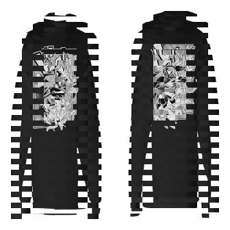 【百鬼あやめ】『ヤマト神想怪異譚』漫画コマtシャツ（本人セレクト 日本語） 長袖Tシャツ - Kawaiitshirt