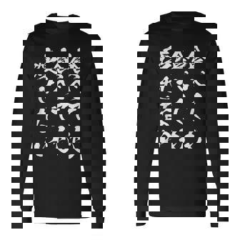 【食べても食べても痩せない】デブ 面白い 筆文字 おもしろ ダイエット ギャグ ネタ ウケ狙い 文字入り 笑える ふざけ 長袖Tシャツ - Kawaiitshirt