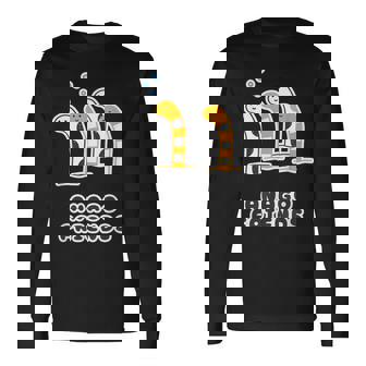 あなごフレンズ《チンアナゴ & ニシキアナゴ》【どうぶつフレンズ】水族館 ゆるくて かわいい 面白 動物 イラスト 長袖Tシャツ - Kawaiitshirt