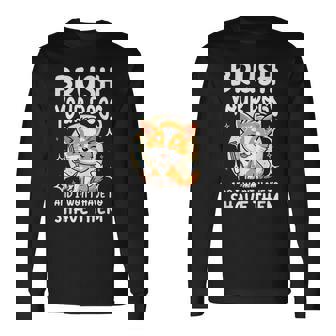 あなたの犬をブラッシングして、私はそれらを剃る必要はありません 長袖Tシャツ - Kawaiitshirt