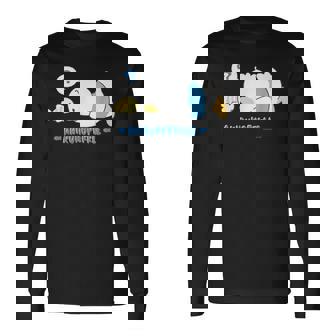 あひるのペックル にらめっこ？ 長袖Tシャツ - Kawaiitshirt