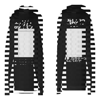 ありがとう 寄せ書き ギフト 感謝 誕生日 記念日 母の日 父の日 敬老の日 贈り物 メッセージ 言葉 記念 長袖Tシャツ - Kawaiitshirt