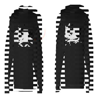 い〜ぬ 白 長袖Tシャツ - Kawaiitshirt