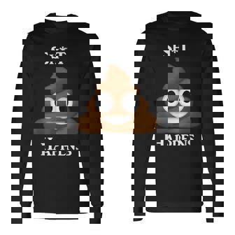 うんちパイル Happensmiling Happy 長袖Tシャツ - Kawaiitshirt