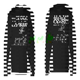 おかしなカマキリ 40歳の童貞 長袖Tシャツ - Kawaiitshirt