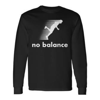 おかしな言い方 ノーバランス アンバランス クール 長袖Tシャツ - Kawaiitshirt