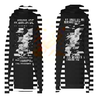 おじいちゃんは私を月まで愛して帰って 長袖Tシャツ - Kawaiitshirt