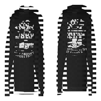 おじさんと甥っ子の一生の友 長袖Tシャツ - Kawaiitshirt