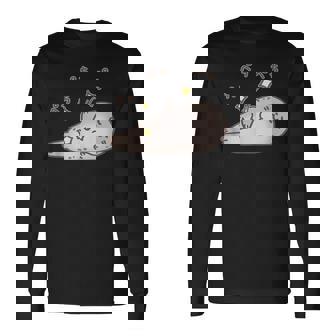 おなかをぺちぺちするアザラシちゃん おもしろ ネタ 水族館 かわいい 長袖Tシャツ - Kawaiitshirt