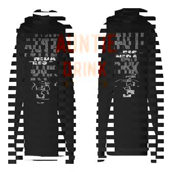 おばちゃんに一杯 酒飲み アルコール 飲酒 パーティー ドリンク 長袖Tシャツ - Kawaiitshirt