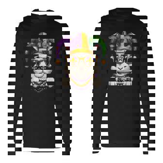 おもしろうさぎ マルディグラ フェスティバル カーニバル レディース メンズ キッズ 長袖Tシャツ - Kawaiitshirt