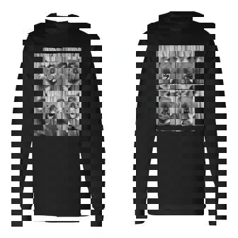 おもしろコアラ顔笑いコアラ動物写真かわいいコアラ 長袖Tシャツ - Kawaiitshirt