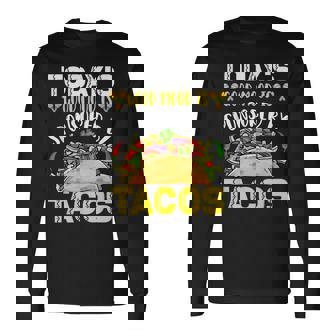 おもしろタコス シンコ・デ・マヨ タコスフェスティバル ビーガン メキシコ料理 長袖Tシャツ - Kawaiitshirt