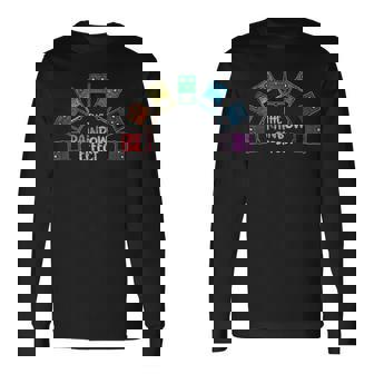 おもしろレインボーエフェクトギターペダルtシャツ 長袖Tシャツ - Kawaiitshirt