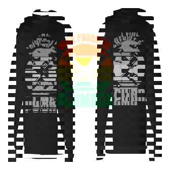 お気に入りの水道屋さん パイプフィッター パイプ 配管工事 配管工 長袖Tシャツ - Kawaiitshirt