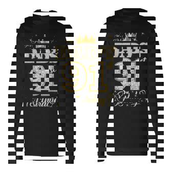 お父さんの91歳の誕生日 91歳 父の誕生日 長袖Tシャツ - Kawaiitshirt