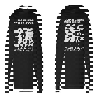 お誕生日 記念 三十歳 三十路 アラサー 誕生日おめでとう 人生これから ハッシュタグ ネタ おもしろ 誕生日 長袖Tシャツ - Kawaiitshirt