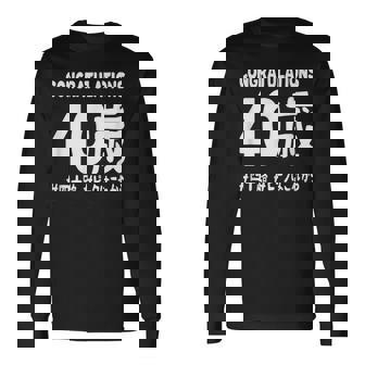 お誕生日 記念 四十歳 不惑 アラフォー 誕生日おめでとう ピークはこれから ハッシュタグ 四十路 おもしろ 誕生日 長袖Tシャツ - Kawaiitshirt