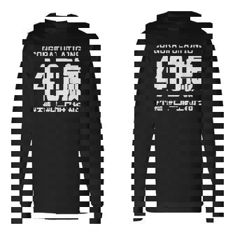 お誕生日 記念 四十歳 四十路 アラフォー 誕生日おめでとう ピークはこれから ハッシュタグ 不惑 おもしろ 誕生日 長袖Tシャツ - Kawaiitshirt