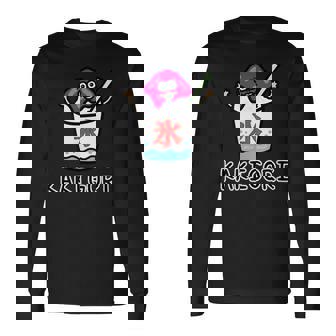 かき氷さんいちご 長袖Tシャツ - Kawaiitshirt