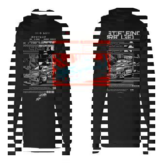 かっこいい レトロ ヴィンテージ ジャパニーズjdm 東京ジャパン ドリフト レースカー 長袖Tシャツ - Kawaiitshirt