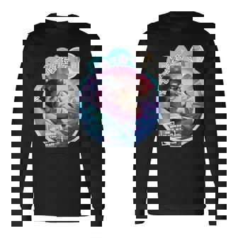 かとう寝て待て おもしろ ネタ ことわざのもじり ことわざ ギャグ ダジャレ 果報は寝て待て 笑える うけ狙い ユーモア 長袖Tシャツ - Kawaiitshirt