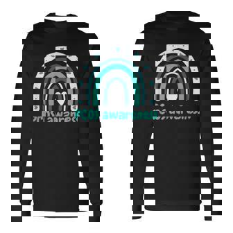 かわいいpcos啓発ボヘミアンレインボーpcosサポート。 長袖Tシャツ - Kawaiitshirt