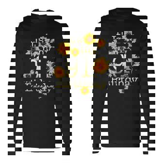 かわいいひまわり Its My 91歳の誕生日 91歳の誕生日 長袖Tシャツ - Kawaiitshirt