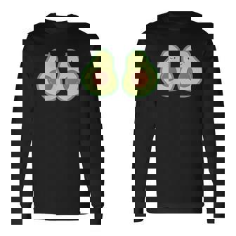 かわいいアボカド 長袖Tシャツ - Kawaiitshirt