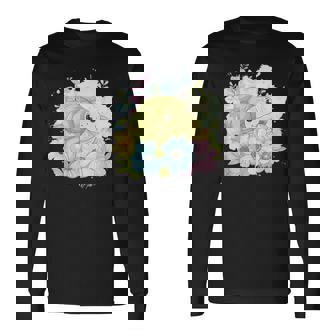 かわいいカメの花 I キッズ 亀 長袖Tシャツ - Kawaiitshirt