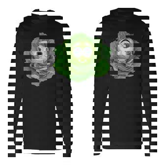 かわいいキャベツチーム ハロウィンコスチューム キャベツ愛好家 ビーガンtシャツ 長袖Tシャツ - Kawaiitshirt