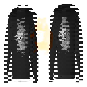 かわいいクオッカ コーヒーマグ ギフト 長袖Tシャツ - Kawaiitshirt