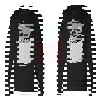 かわいいコアラ コアラベア ポケットアニマル メンズ レディース ティーン キッズ 長袖Tシャツ - Kawaiitshirt