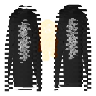 かわいいコッカプー 犬 イラスト コッカプー オーナー ラブ 長袖Tシャツ - Kawaiitshirt