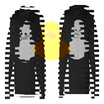 かわいいゴム製アヒルのアヒル 長袖Tシャツ - Kawaiitshirt