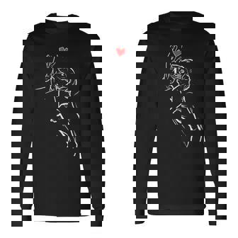 かわいいダックスフンド 犬のパパ＆犬のママ ダックスフンド Dachshund 長袖Tシャツ - Kawaiitshirt