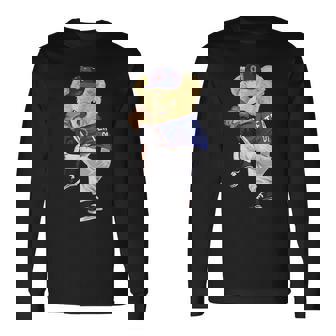 かわいいテディベア 野球ジャグ スウェットシャツ 長袖Tシャツ - Kawaiitshirt