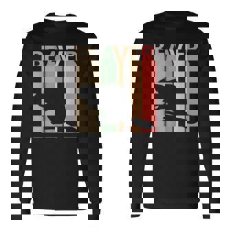 かわいいビーバーの動物 長袖Tシャツ - Kawaiitshirt