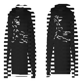 かわいいフレンチブルドッグ ヨガ 面白い フレンチブルドッグ オーナー 長袖Tシャツ - Kawaiitshirt