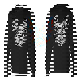 かわいいフレンチブルドッグ 子犬 犬 ラブ 長袖Tシャツ - Kawaiitshirt