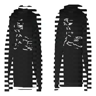 かわいいフレンチブルドッグモチーフシャツ レディース メンズ 長袖Tシャツ - Kawaiitshirt