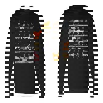 かわいい猫の種類 長袖Tシャツ - Kawaiitshirt