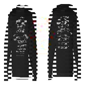 くま やさしい春 美しさのかたち シンプルに咲こう 私らしく 長袖Tシャツ - Kawaiitshirt