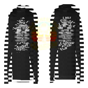 けん玉 ヴィンテージ サンセット デザイン レトロ 剣玉 スピリット オブ けん玉 長袖Tシャツ - Kawaiitshirt