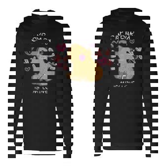 げっ歯類 面白いカピバラ カピバラアート メンズ レディース キッズ 長袖Tシャツ - Kawaiitshirt