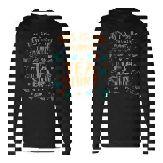 これが私の好きな紅茶のシャツです 恋人 お茶 ダジャレ ドリンク と言っています。 長袖Tシャツ - Kawaiitshirt