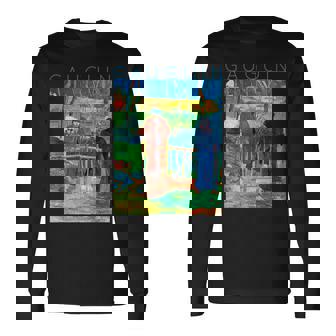 こんにちはゴーギャンさん 長袖Tシャツ - Kawaiitshirt