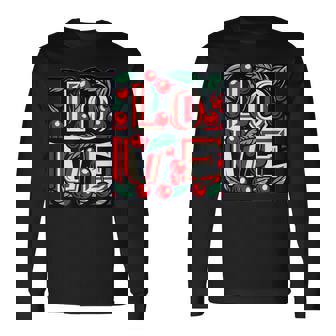 さくらんぼが大好き 長袖Tシャツ - Kawaiitshirt